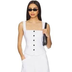 rag & bone Mariana Linen Blend Vest